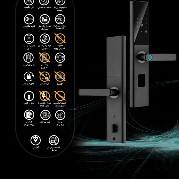 دستگیره و قفل هوشمند دیجیتال موکولاک MOKO E100