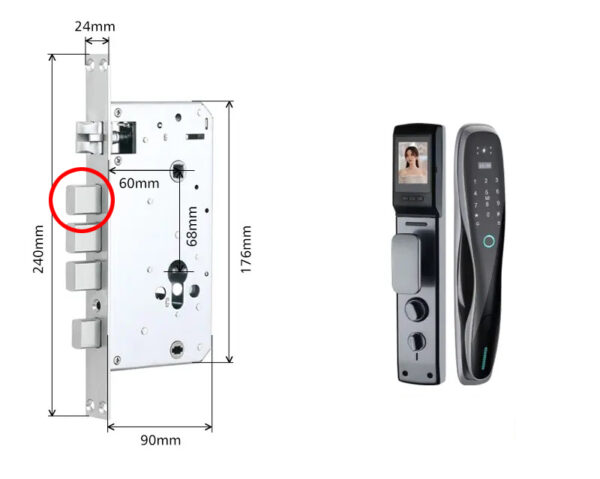 دستگیره و قفل هوشمند دیجیتال موکولاک MOKO EC200