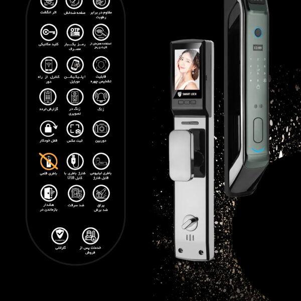 دستگیره و قفل هوشمند دیجیتال موکولاک MOKO LF400