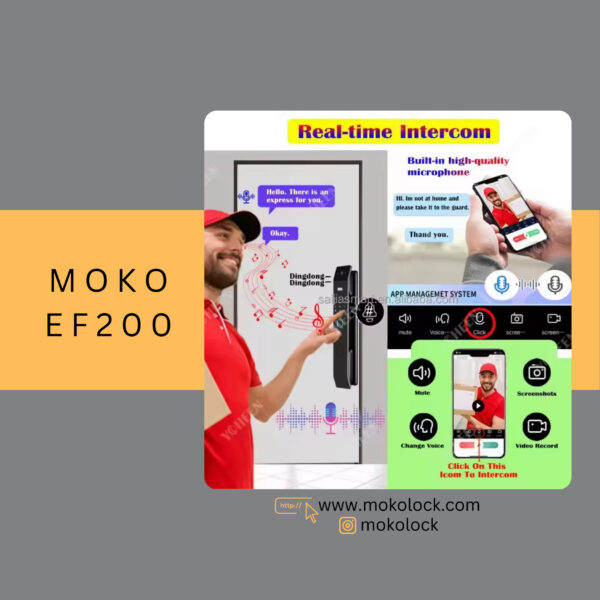 دستگیره و قفل هوشمند دیجیتال موکولاک MOKO EF200