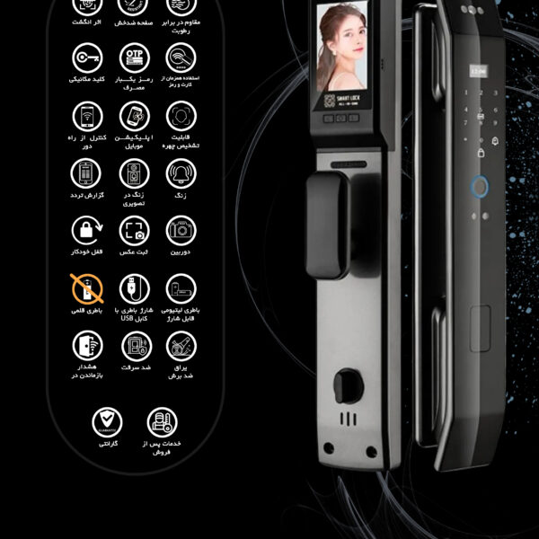 دستگیره و قفل هوشمند دیجیتال موکولاک MOKO EF200